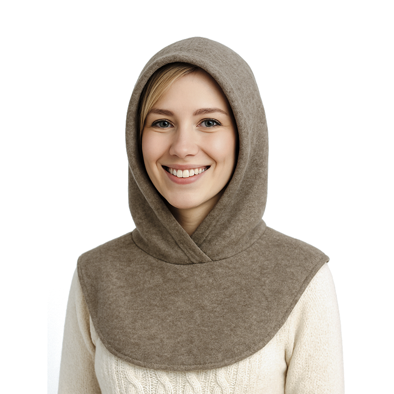 Капор-капюшон з манішкою із Ангори