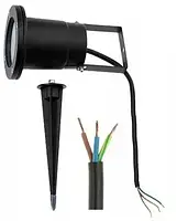 Садовий прожектор світильник LED від мережі 220B, фото 4