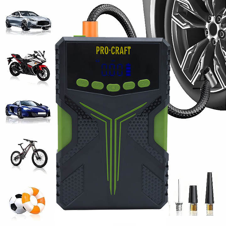 Пуско-зарядний пристрій з компресором Procraft JSAP12, фото 1