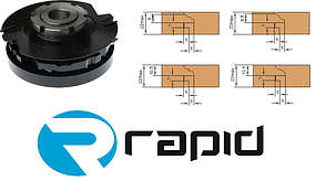 Комплект фрез для обробки прямолінійної і криволінійної обв'язки і фільонки