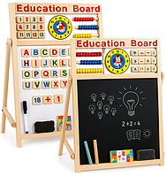 Мольберт для малювання дошка двостороння навчальна 30 x 40 см