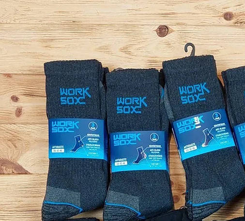 Шкарпетки Worksox (3 пари) 43-46 Grey Anthracite, фото 3