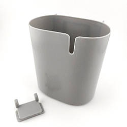 Стакан на органайзер підставка Pegboard/Пегборд для рукоділля 11х10х7 см 1 шт. Сірий