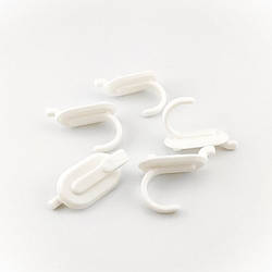 Гачок на органайзер Pegboard/Пегборд для рукоділля 4х2,5х3 см 5 шт. Білий