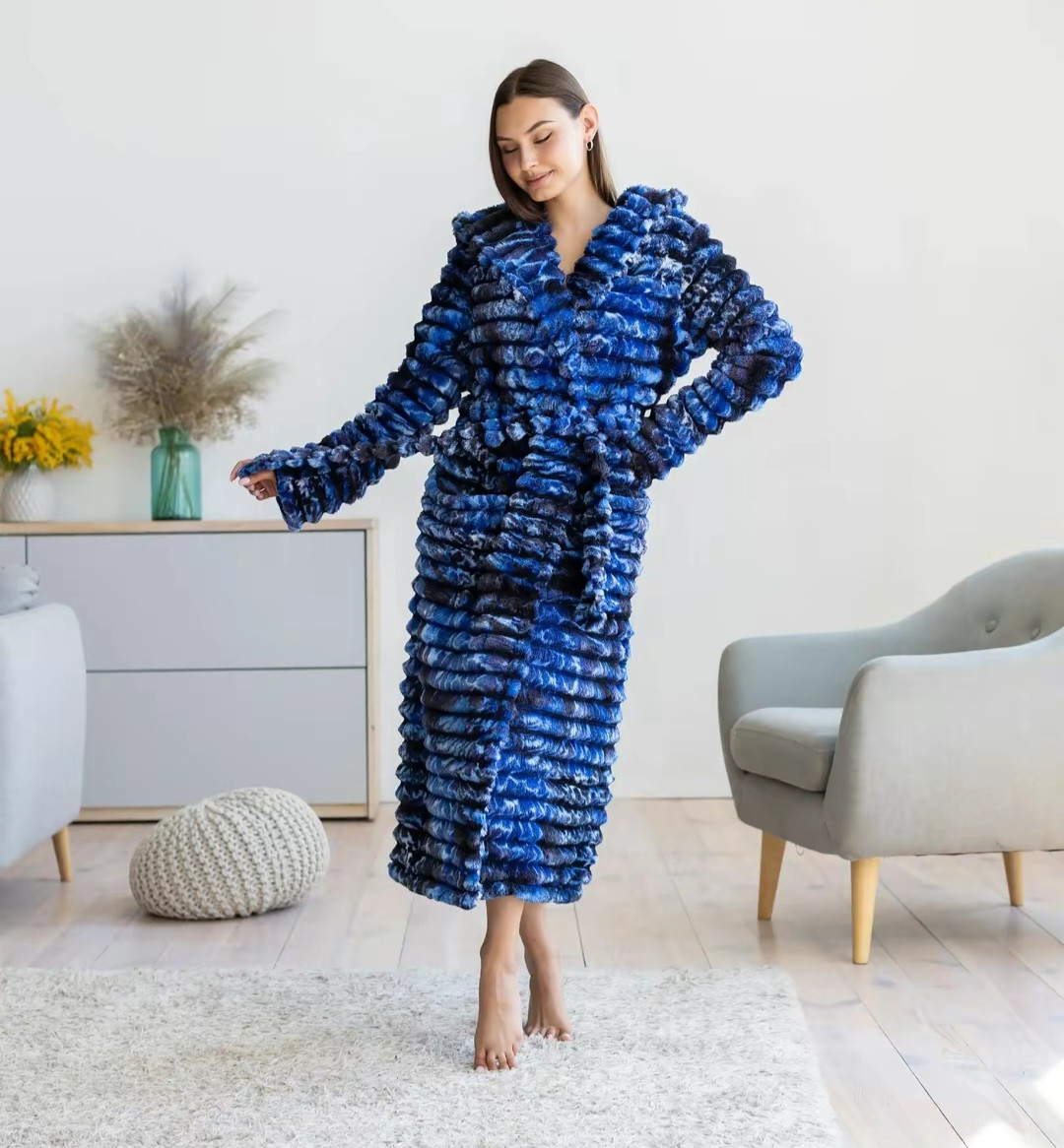 Жіночий модний махровий халат Новинка, фото 1