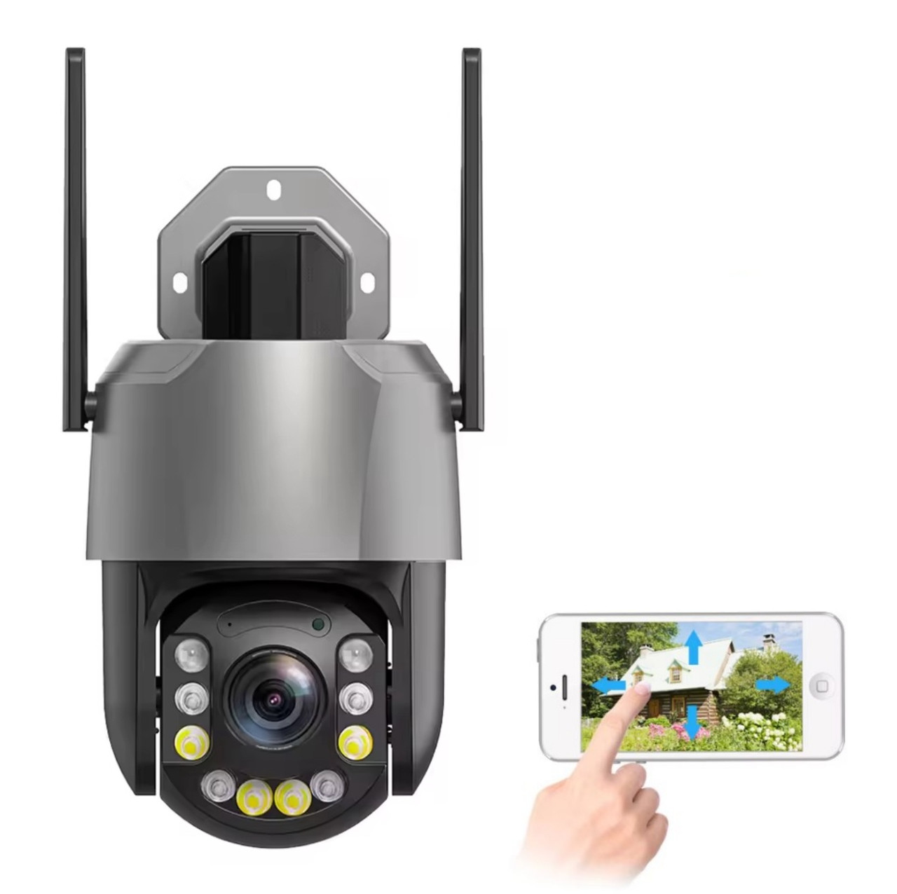 Камера спостереження охоронна поворотна PEGATAH ISE Q12/5M20x 20X зум Onvif Wi-Fi IP. iCSee, фото 1