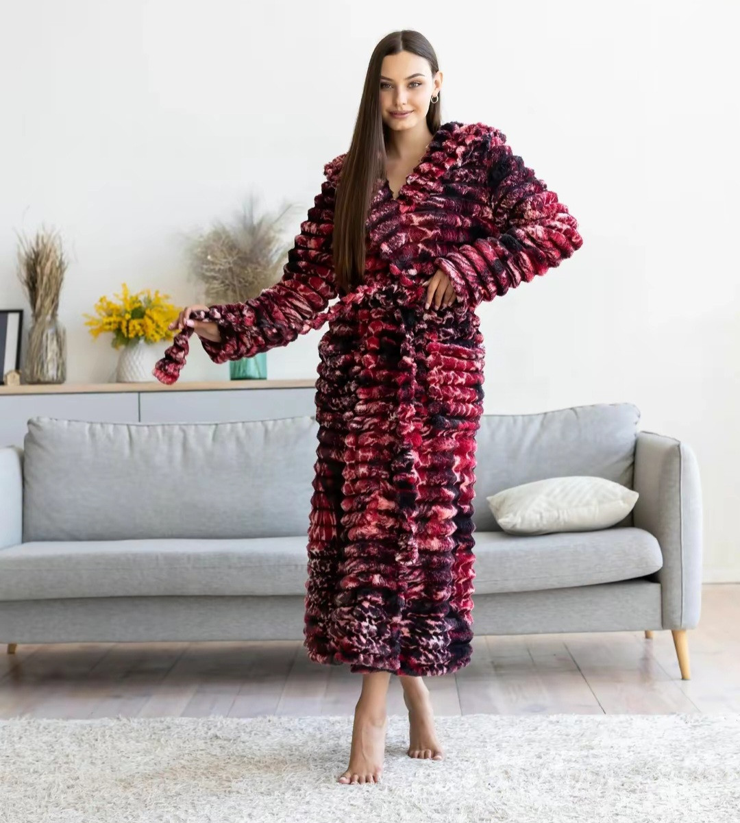 Теплий халат із капюшоном Супер, фото 1