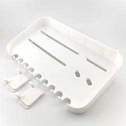 Полиця на органайзер Pegboard/Пегборд для рукоділля 21х5,5х12 см 1 шт. Білий