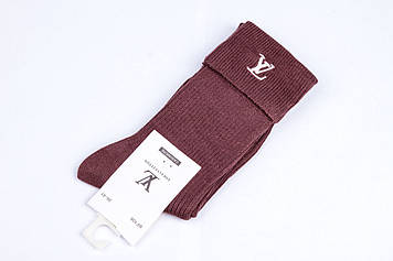 Кашемірові жіночі шкарпетки з закотом, коричневі шкарпетки
