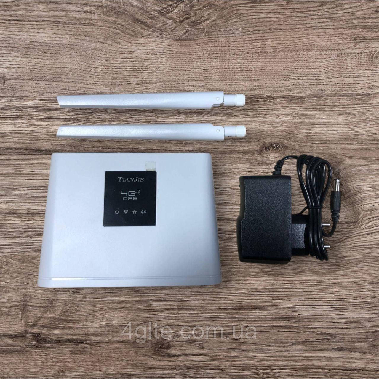 4G-модем роутер Tianjie CPE908-3 LTE під SIM карту з двома антенами, фото 1