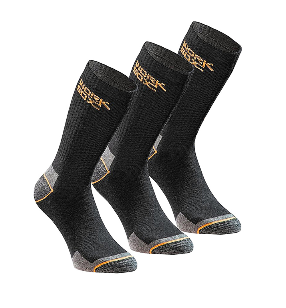Шкарпетки Worksox (3 пари) 47-49 Black