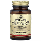 Solgar, фолат, 666 мкг DFE, 250 таблеток