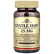 Solgar, Gentle Iron, добавка з залізом, 25 мг, 180 рослинних капсул - фото 1 - id-p1464789867