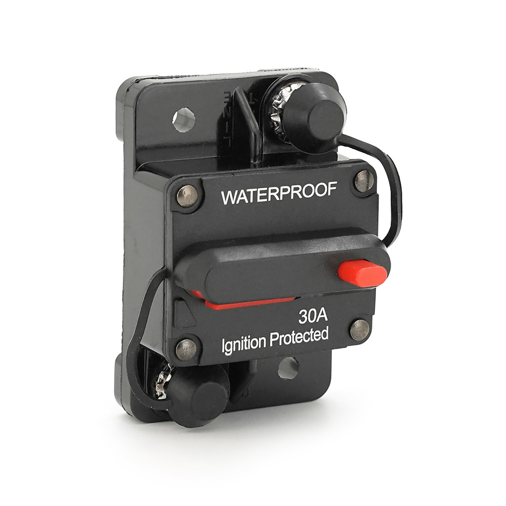 Автоматичний вимикач запобіжник однополюсний постійного струму 12-48V,GG-CB5 Waterproof 30A