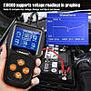 Тестер акумулятора KONNWEI KW600, цифровий аналізатор 12 В, 100–2000 CCA для авто та мотоакумуляторів, фото 4
