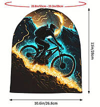 Спортивна шапочка для велоспорту (one size) подовжена, фото 2