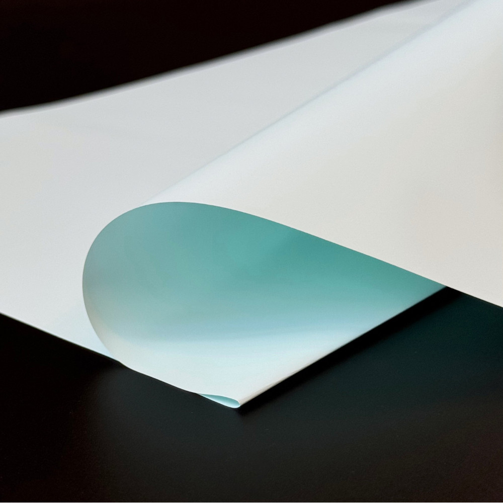 Флористична калька плівка для упаковки квітів, матова щільна, 56х56 см, небесно блакитна 12 (20 листів), фото 1