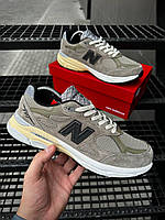 Мужские термо кроссовки осень зима New Balance USA 990, мужские стильные непромокаемые кроссовки Нью Баланс