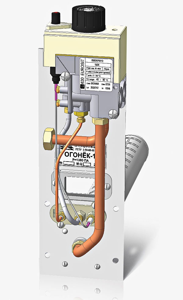 Газопальниковий пристрій Вогник 10 / 13 квт Парапетний котел, фото 1