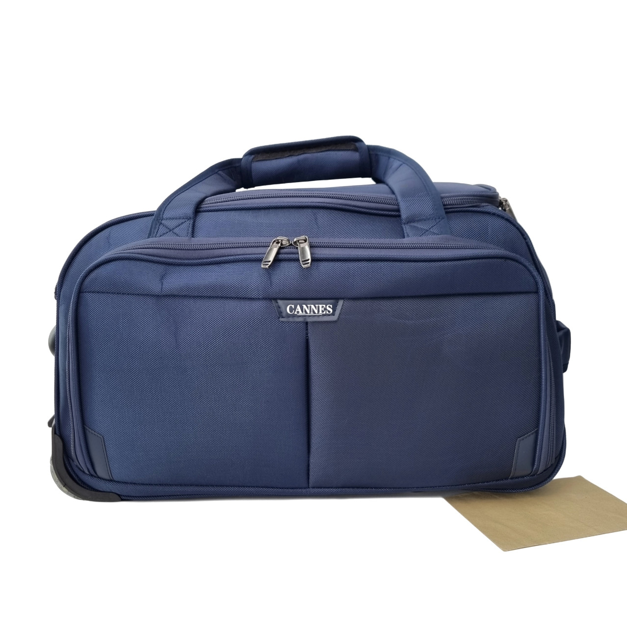 Сумка на колесах велика поліестер синій Арт.1040 (L) blue Cannes (54), фото 1