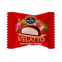 Цукерки "VELATTO" зі смаком ПОЛУНИЦІ, 1 кг