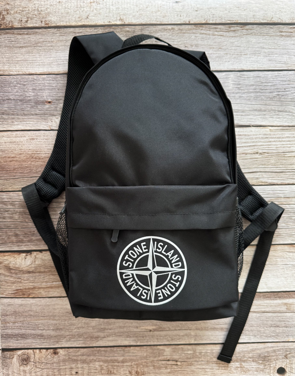 Рюкзак Stone Island чорний спортивний рюкзак стон айленд жіночий, фото 1
