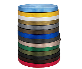 Стрічка для ременів і сумок щільна Глянцева ширина 20мм