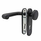 Ручки протипожежні на планці CISA 07070.24 фіксована-натискна чорний, фото 6