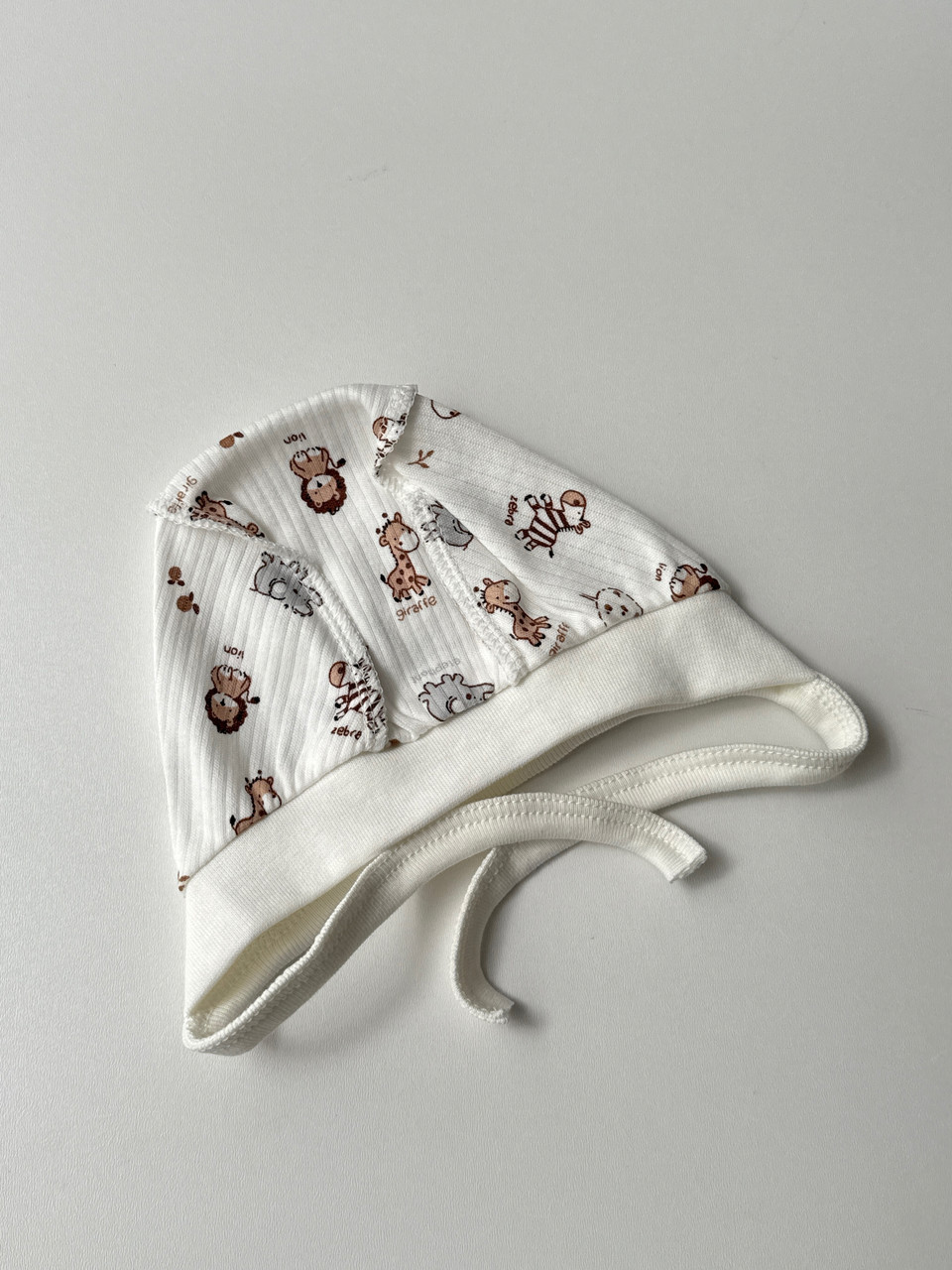 Чепчик на зав'язку, інтерлок, 62 розмір, фото 1