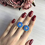 Срібні сережки Komilfo з опалом 3.05ct (1921029), фото 2