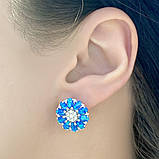 Срібні сережки Komilfo з опалом 3.05ct (1921029), фото 3