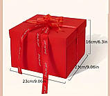 Подарункова коробка сюрприз для подарунків розкладачка набір 4 шт (без наповнення)  4 кольори, фото 4