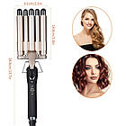 Плойка для волосся п'ять хвиль з регулюванням температури / Плойка для локонів / Плойка 5 хвиль / Плойка п'ять хвиль, фото 5