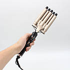 Плойка для волосся п'ять хвиль з регулюванням температури / Плойка для локонів / Плойка 5 хвиль / Плойка п'ять хвиль, фото 7