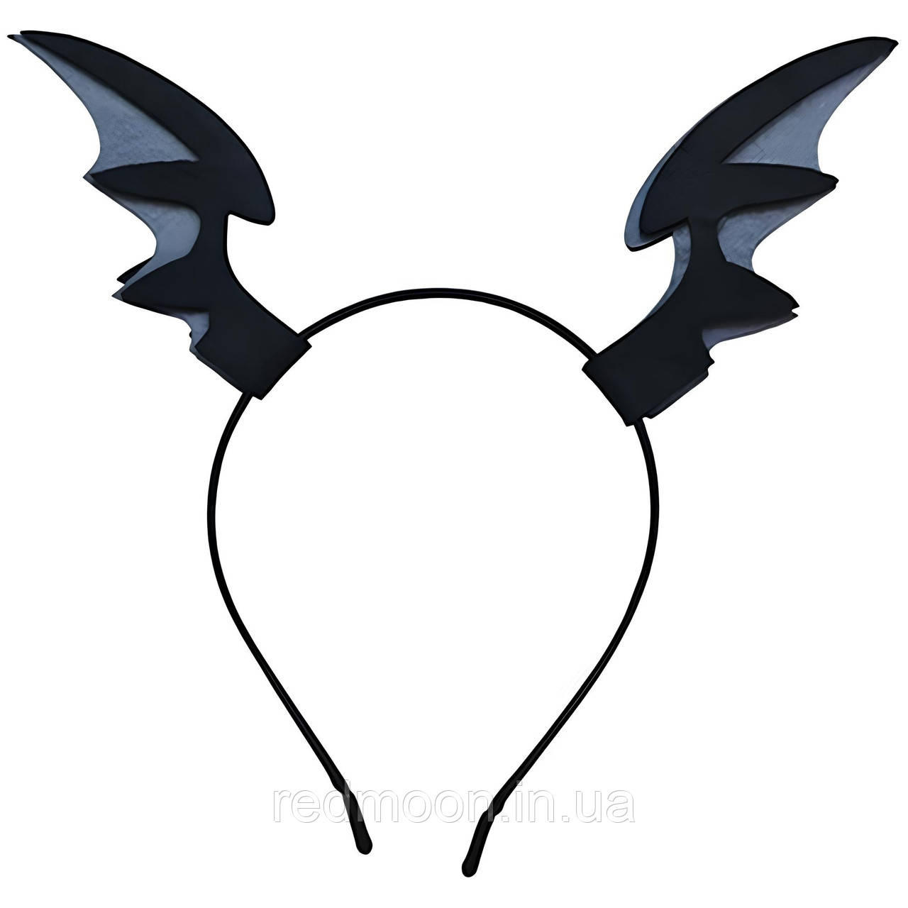 Обруч для волосся Крила кажана 11х4см / Обруч на Хелловін / Обруч декоративний, фото 1