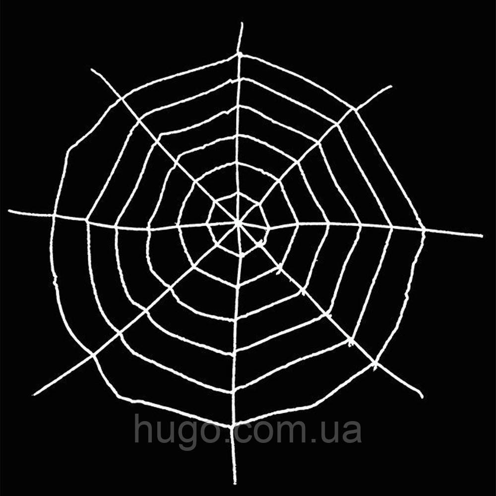 Штучна павутина 5 метрів «Giant», Біла / Павутина декоративна / Декор на Хеллоуїн, фото 1