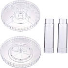 Акриловий органайзер для косметики на 2 яруси JN-836 / Обертовий органайзер / Підставка для косметики, фото 5