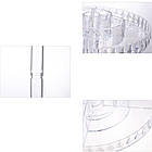 Акриловий органайзер для косметики на 2 яруси JN-836 / Обертовий органайзер / Підставка для косметики, фото 9