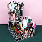 Обертовий органайзер для косметики JN-110 / Акриловий органайзер / Підставка для косметики, фото 7