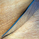 Ніж нескладний Кизляр Гюрза-2, AUS-8, еластрон, світлий стоунвош, чохол шкіра, фото 6