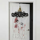 Декор підвісний Череп з павуками та LED-підсвічуванням 100х60см / Декор на Хелловін, фото 2