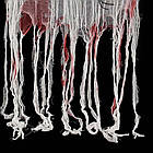 Декор підвісний Череп з павуками та LED-підсвічуванням 100х60см / Декор на Хелловін, фото 6