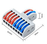 Роз'єм D2-8 для з'єднання монтажу проводів без паяння ронектори адаптер перехідник, фото 3