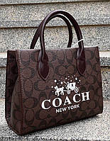 Жіноча коричнева сумка Coach (6612)