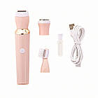 Водонепроникна бритва 3в1, USB, SURKER 219 / Акумуляторна електробритва / Тример жіночий для гоління, фото 7