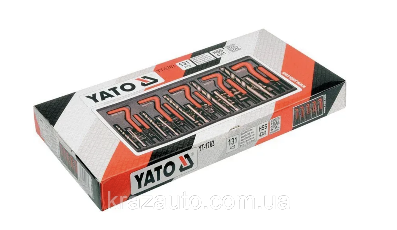 Приладдя для відновлення внутрішньої різьби YATO: М5-М12 мм, фото 1