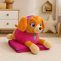 М’яка іграшка з пледом Paw Patrol Скай Kids Hits 2в1 — подушка з ковдрою 115×75 см, арт. KH71/002L, фото 2