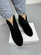 Черевики зимові жіночі Battine V816-C1360-M5-202 чорні замшеві 38, фото 3