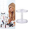 Акриловий органайзер для косметики на 2 яруси JN-836 / Обертовий органайзер / Підставка для косметики, фото 8