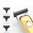 Машинка акумуляторна для стрижки волосся VGR V-290, з 3 насадками / Тример безпровідний для стрижки волосся, фото 7